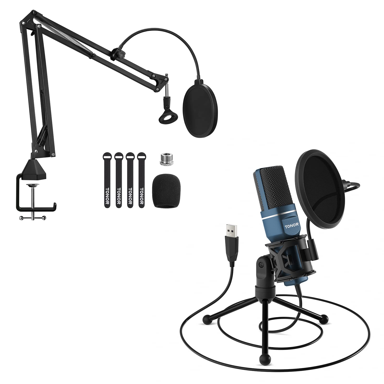Amazon.com: TONOR USB Microphone TC-777 and Microphone Arm Stand